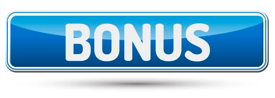 BONUS - Abstract beautiful button with text. Stock Illustration