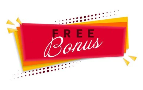 Bonus Banner Template Design. Vector Illustration. Stock Illustration