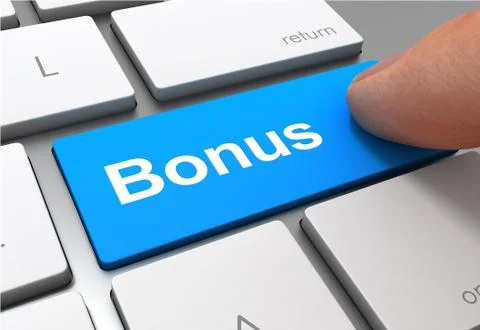 Bonus button concept 3d illustration Stock Illustration