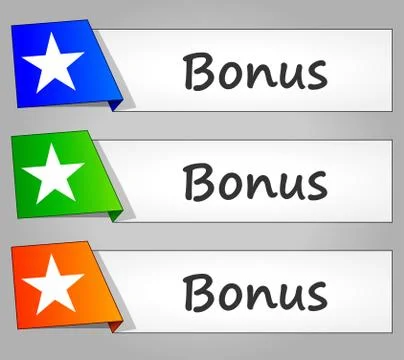 Bonus buttons Stock Illustration