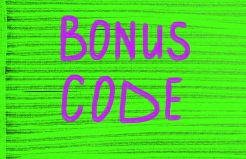 Bonus code concept Stockillustratie