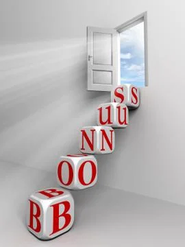 Bonus conceptual door Stock Illustration