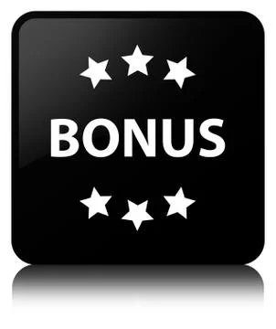 Bonus icon black square button 스톡 일러스트