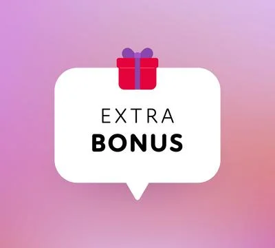 Bonus message sign. Vector modern color illustration. Speech bubble white sha イラスト素材