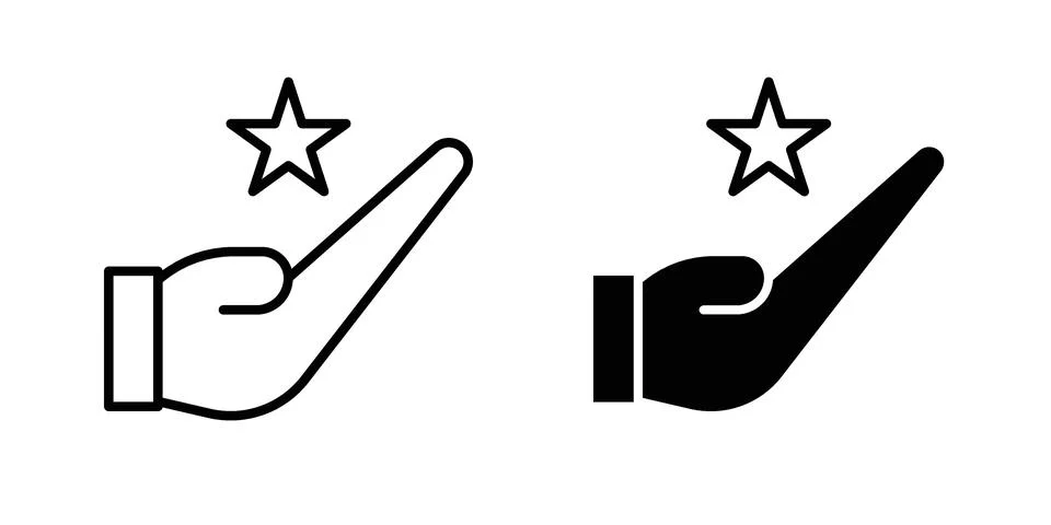 Bonus points icon drawing lines. Silhouette style vector bundle Stock Illustration