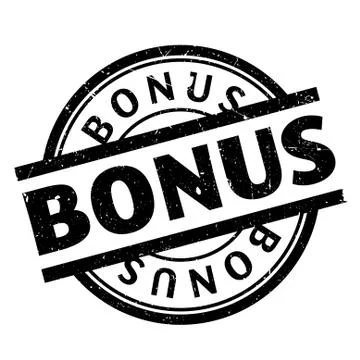 Bonus rubber stamp Illustrazione stock