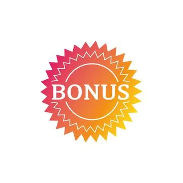 Bonus sign multicolored icon. Vector illustration eps 10 Stock Illustration