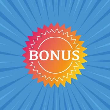 Bonus sign multicolored icon. Vector illustration eps 10 Stock Illustration