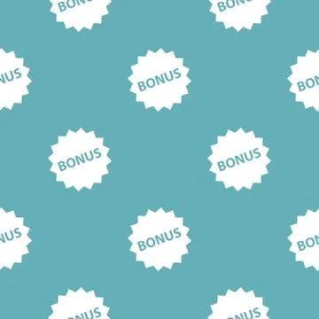 Bonus sign pattern seamless blue Illustrazione stock