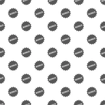 Bonus sign pattern seamless Illustrazione stock