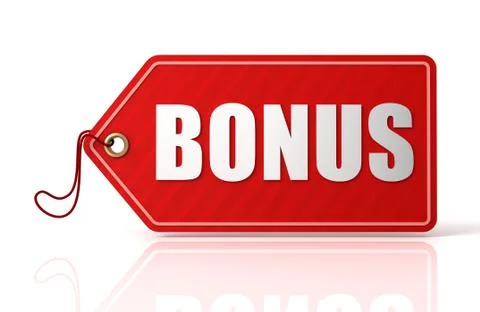 Bonus tag isolated Stock Illustration