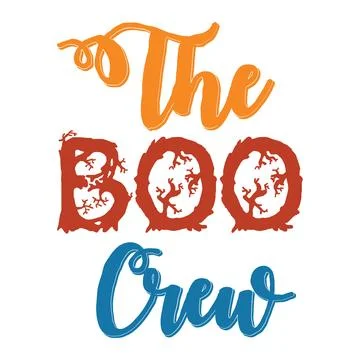 The boo circul typography t-shirt design, tee print, t-shirt design Stock Illustration