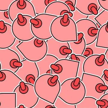 Boobs pattern seamless. tits background. hooters texture. vector illustration Illustrazione stock