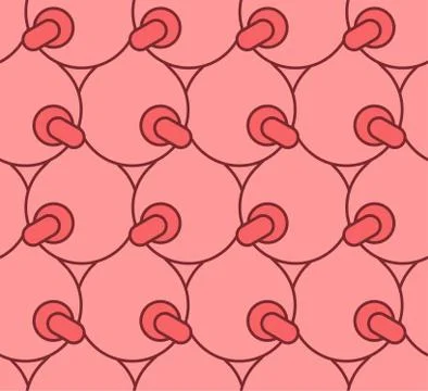 Boobs pattern seamless. tits background. hooters texture. vector illustration Stock Illustration