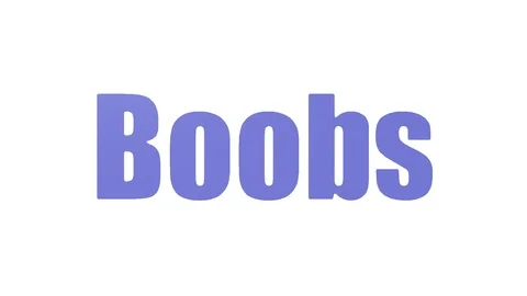 Boobs Wordcloud Animated On White Backgr, Stock Video