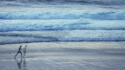 Boogie Board the Waves Stock Footage 589488