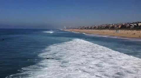 Boogie Boards in the Surf Stock-Footage 36359844