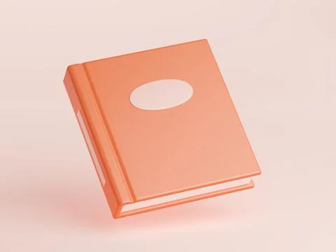 Book 3d render, closed paper textbook or verses 스톡 일러스트