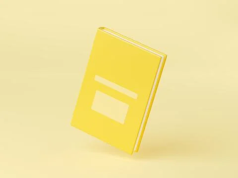 Book 3d render, closed paper textbook or verses 스톡 일러스트