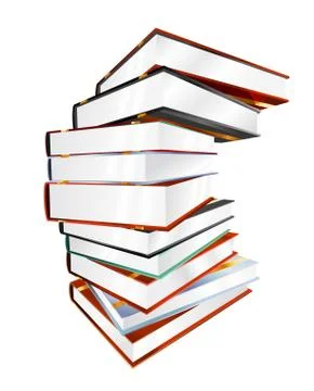 Book 3d vector illustration isolated on white 스톡 일러스트