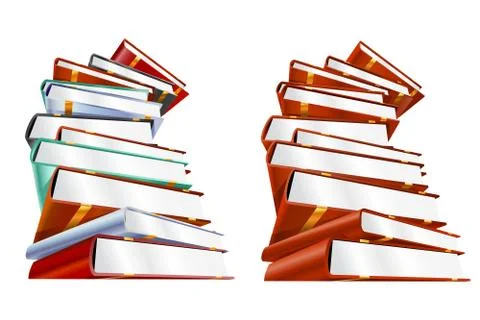 Book 3d vector illustration isolated on white 스톡 일러스트