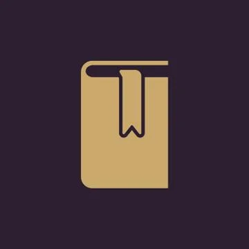 Book and bookmark icon. vector design. Library, bookmark symbol. web. graphic Stock-Illustration