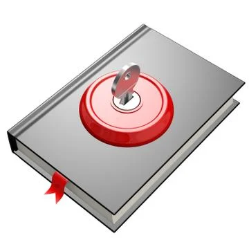 Book and key Stock Illustration