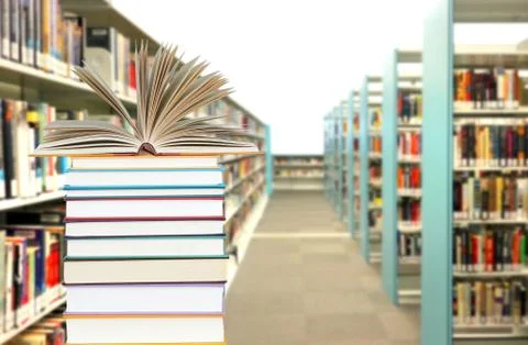 Book and library Stock Photos