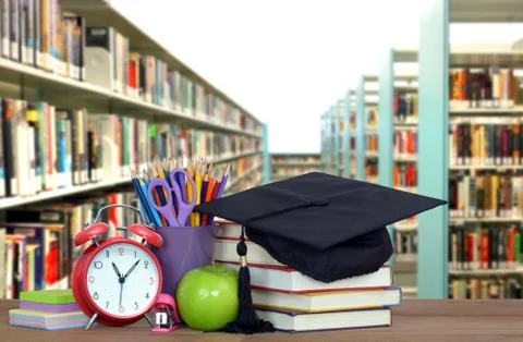 Book and library Stock Photos