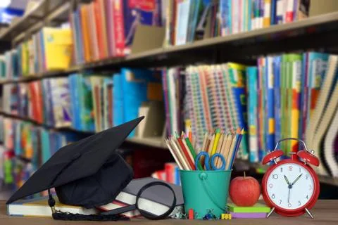 Book and library Stock Photos