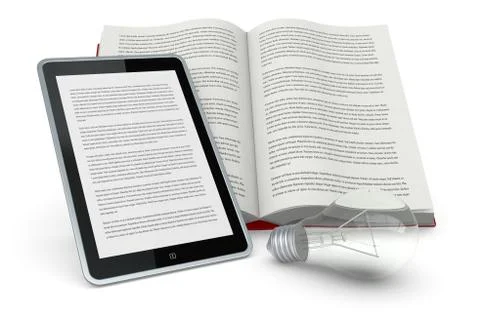 Book and new technologies 스톡 일러스트