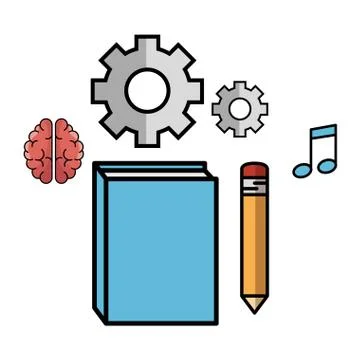 Book and objects design Stock Illustration