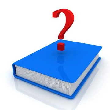 Book and question mark Stock Illustration