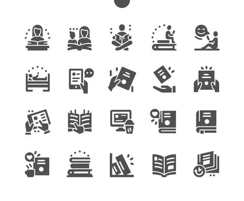 Book and reading. Electronic book on computer. Stock Illustration