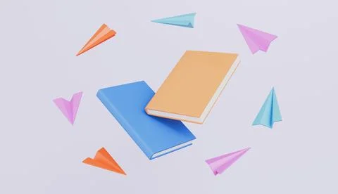 Book and reading, learning and thinking, ideas of reading concept イラスト素材