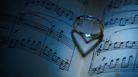 Book and ring Stock Footage 32931332