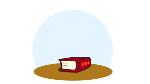 Book animation Stock Footage 195943345