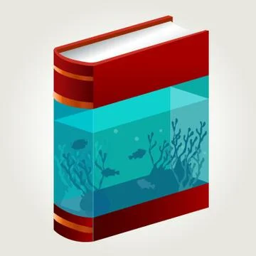 Book Aquarium Stock Illustration