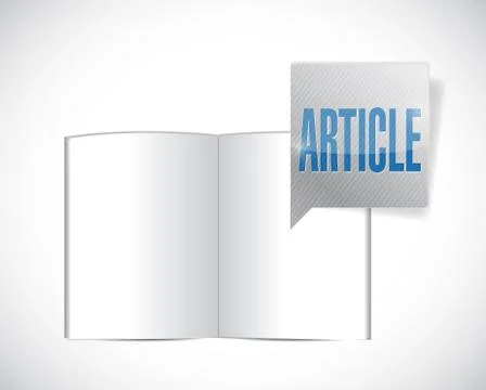 Book article message illustration design Stock Illustration