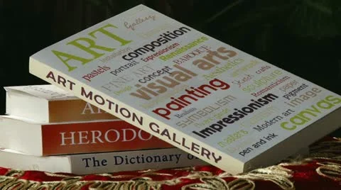 Book of Arts Video stock 12562371