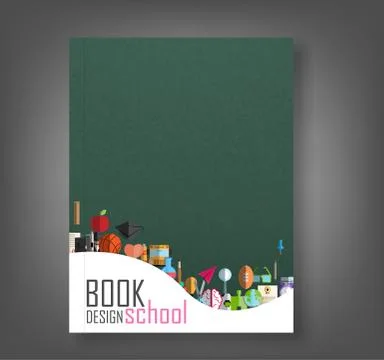 Book Back to School icon background, illustration vector. Stock Illustration