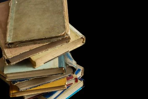 Book background. Old books in the library. Bookshelf shop, Knowledge public.. Stock Photos