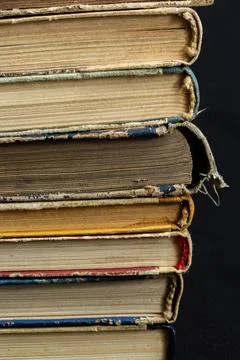 Book background. Old books in the library. Bookshelf shop, Knowledge public.. Stock Photos