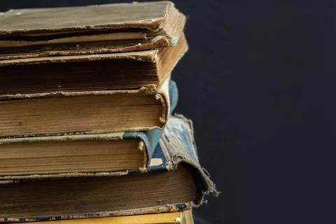 Book background. Old books in the library. Bookshelf shop, Knowledge public.. Stock Photos