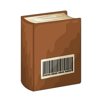Book barcode illustration 库存插图