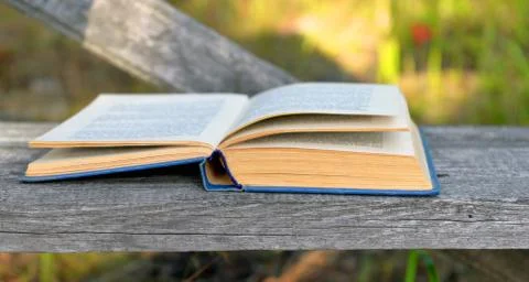The book on a bench Stock Photos