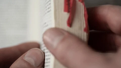 The book of the Bible Video stock 87040449