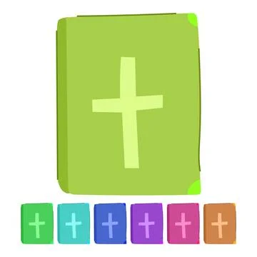 Book bible vector cartoon graphic Stock Illustration