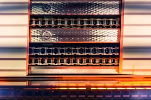 Book Binding Dryer Orange Chain Industrial Factory Production Blank Dummies H Stock Photos