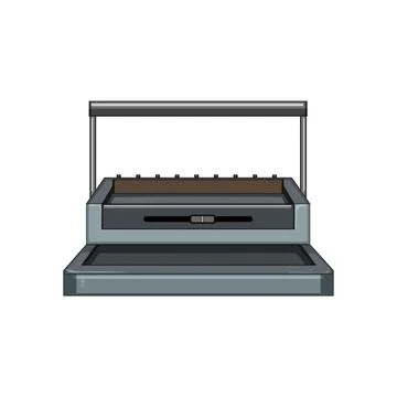 Book binding machine cartoon vector illustration イラスト素材